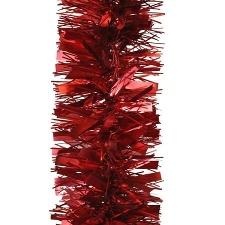 QUEENS OF CHRISTMAS 50 ft. Tinsel Garland, Red TGAR-50-RE